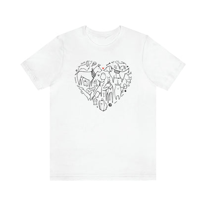 Dog Heart Women's Graphic Tee