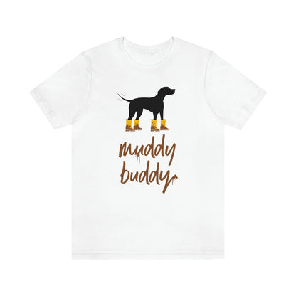 Muddy Buddy Yellow Boots Women's Graphic Tee