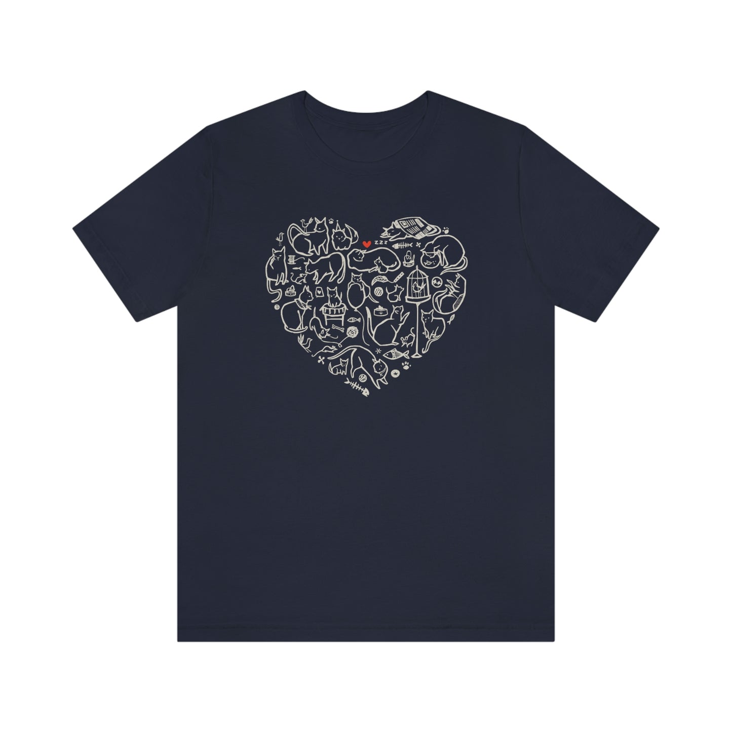 Cat Heart Women's Graphic Tee