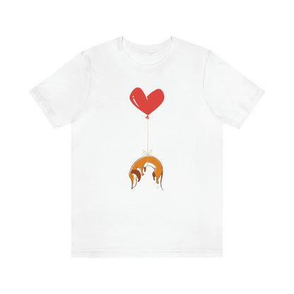 Wiener Dog on Heart Strings Women's Graphic Tee