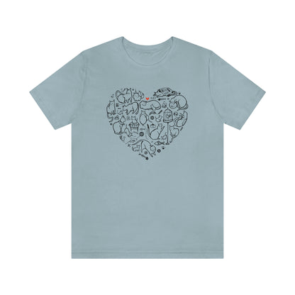 Cat Heart Women's Graphic Tee