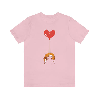 Wiener Dog on Heart Strings Women's Graphic Tee